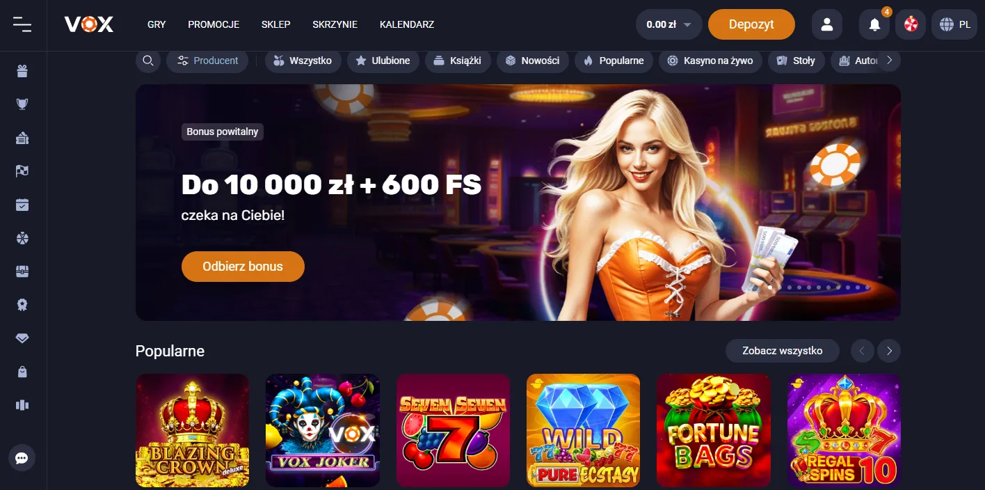 Licencja i bezpieczeństwo w VOX Casino PL